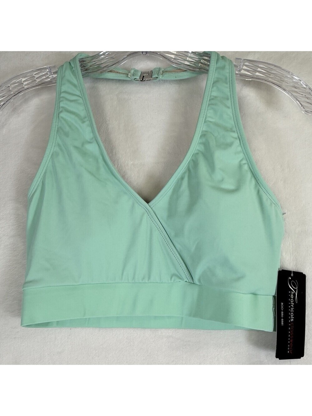 Dance Halter Crop Top Medium Womens Theatricals Leotard Dancewear New NWT